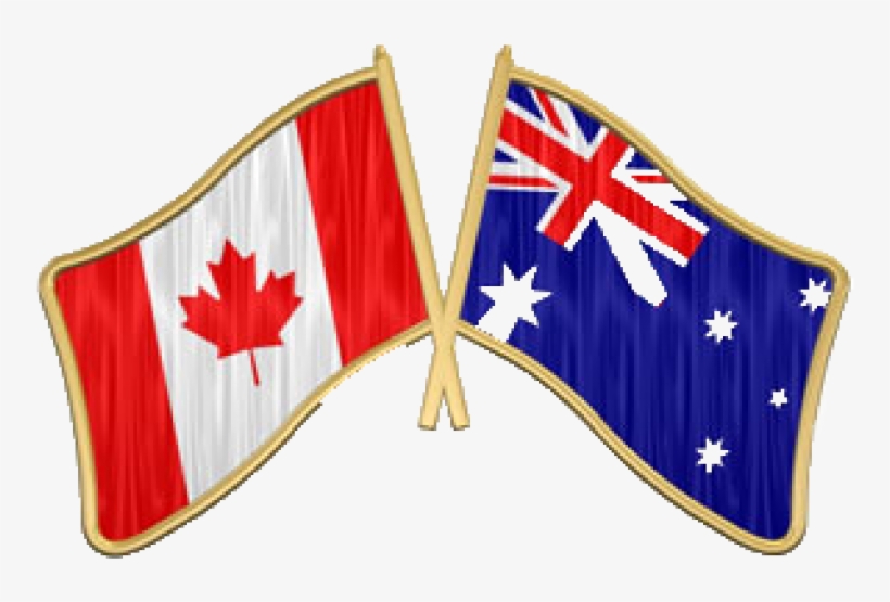 Setwidth768 Australia Canada Flags Copy - Greek Immigration To Canada, transparent png download