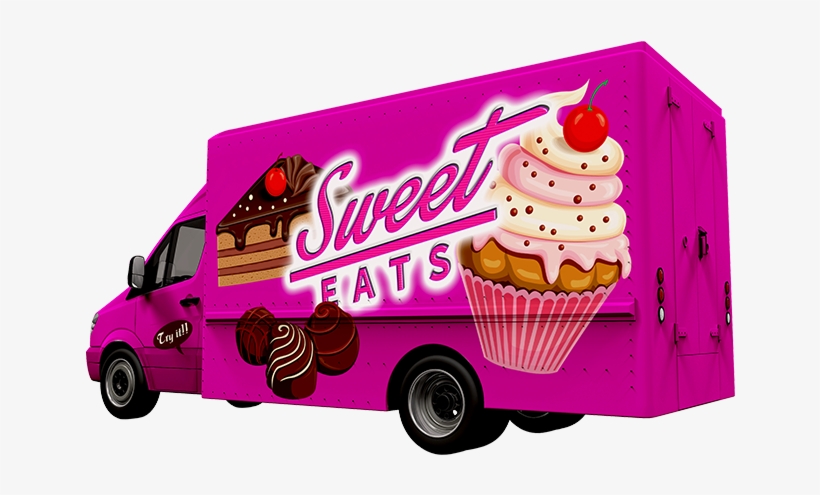 Food Truck Png Pink, transparent png download