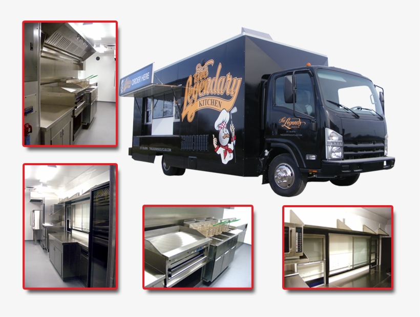 Isuzu Footprint - Isuzu Box Truck Food Truck, transparent png download