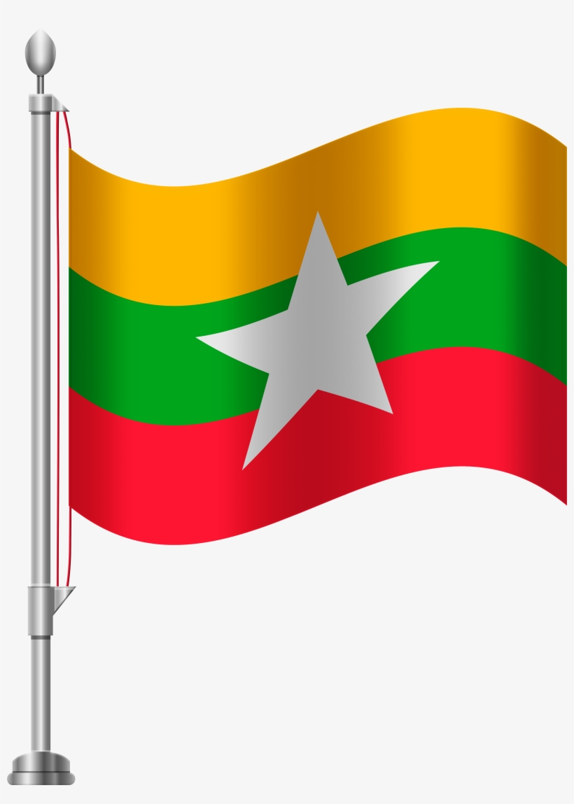 Myanmar Flag Png Clip Art, transparent png download