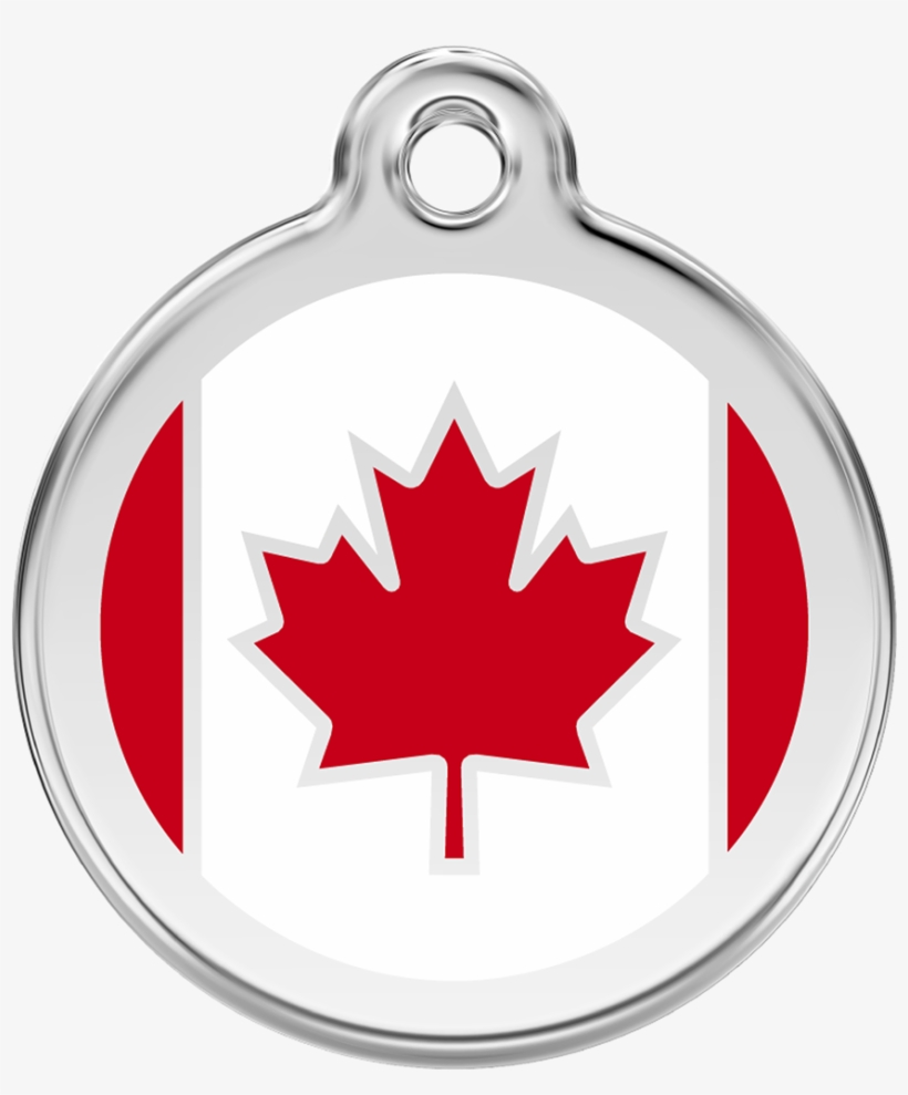 Canadian Flag Pet Tag - Red Dingo Canadian Flag Pet Id Tag - Red, transparent png download