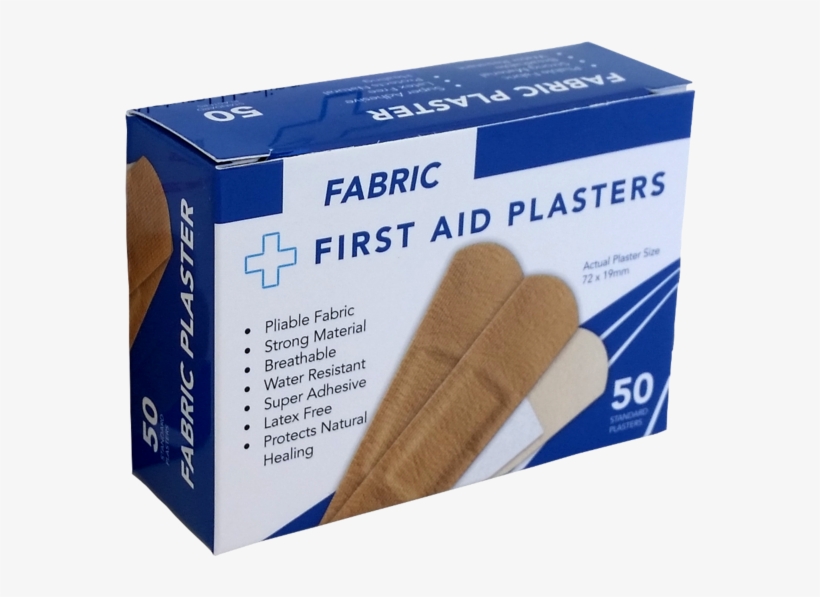 Mp003 Fabric Plasters 50 Boxed 72mm X 19mm Rmys97635mwr - Textile, transparent png download