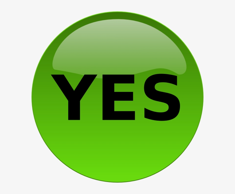 Yes Button Svg Clip Arts 600 X 600 Px, transparent png download