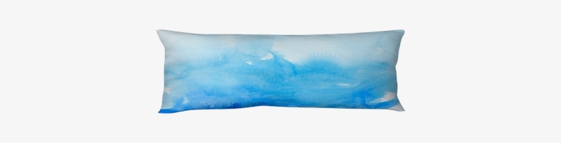 Color Strokes Watercolor Painting Art Body Pillow • - Cushion, transparent png download