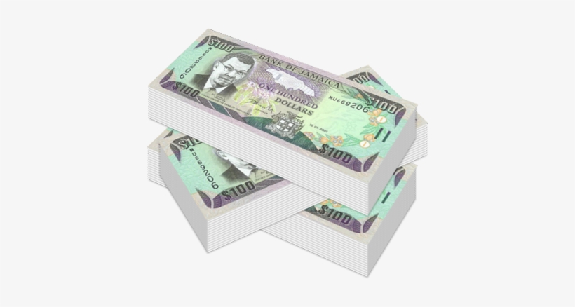 Money Stacks Png - Stacks Of Jamaica Money, transparent png download