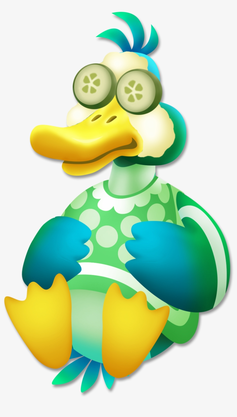 Duck Cucumber - Duck In Hay Day, transparent png download