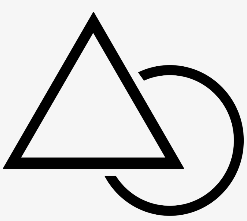 Geometric Shapes Outlined Symbol Comments - Risque De Chute, transparent png download