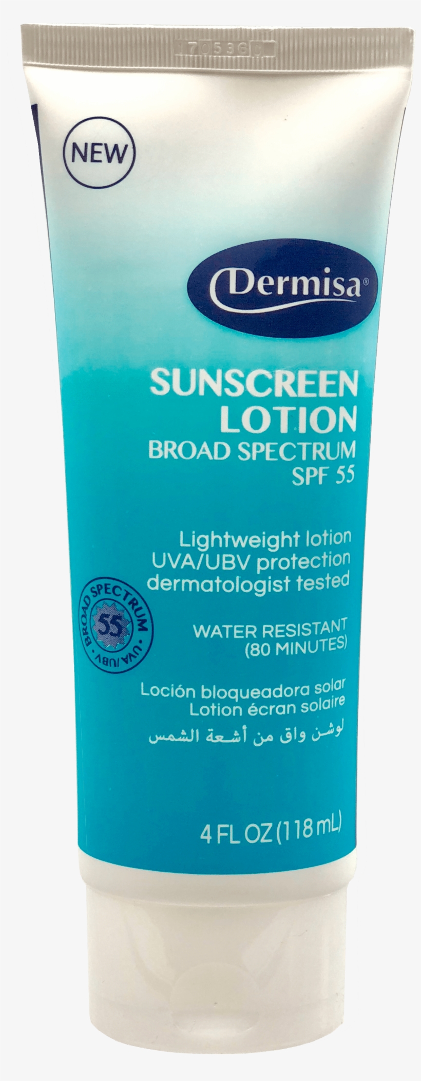 Dermisa Sunscreen Lotion Broad Spectrum Spf 55 4 Oz, transparent png download