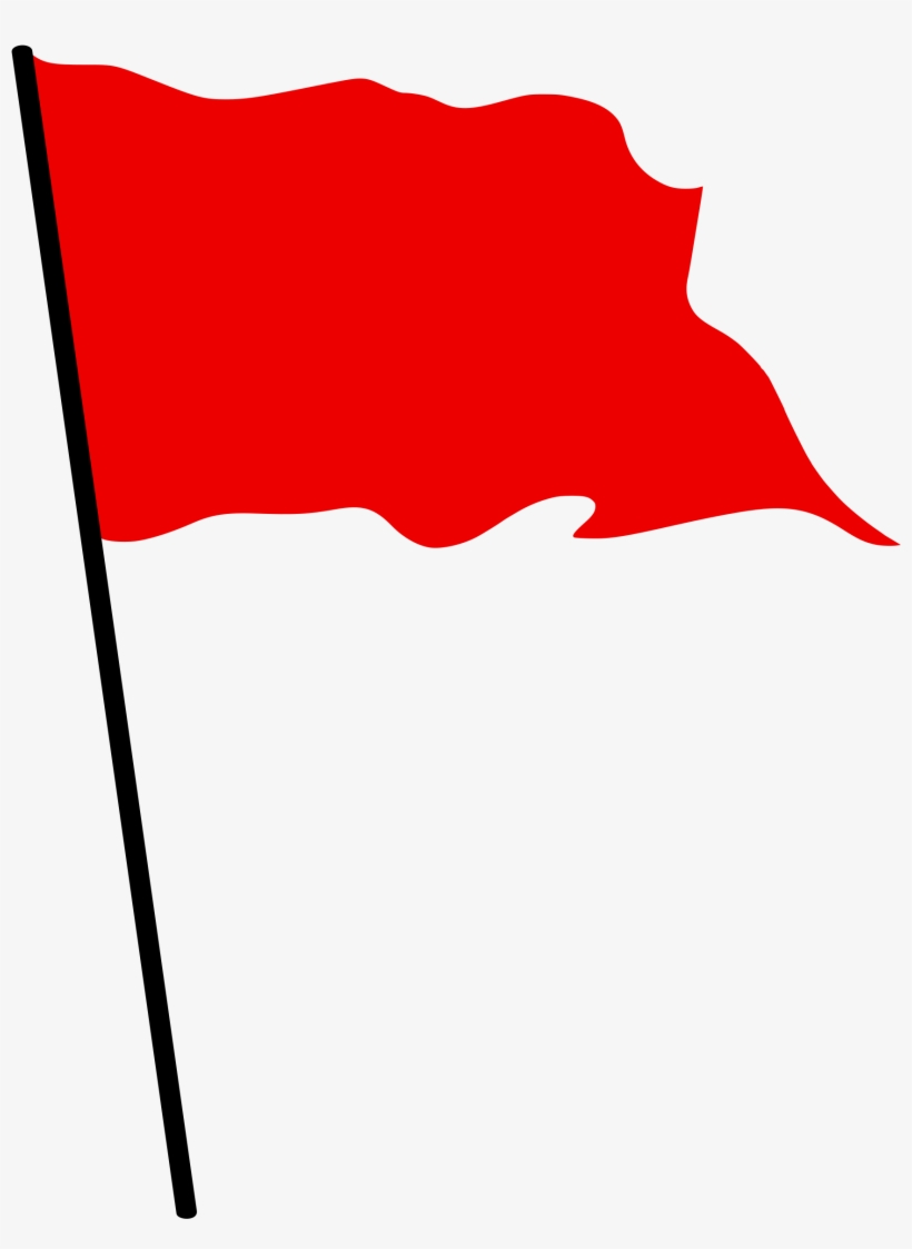 This Free Icons Png Design Of Red Waving Flag, transparent png download