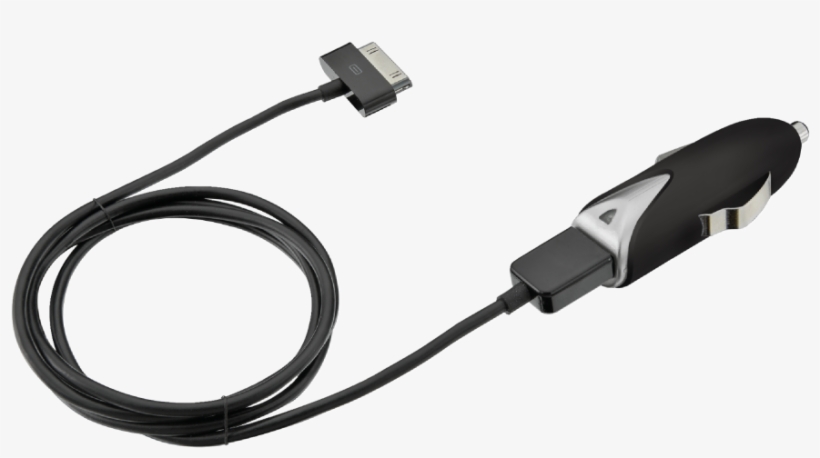 Iphone & Ipod Car Charger - Usb Cable, transparent png download