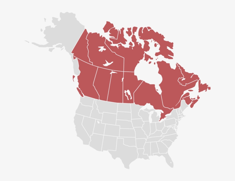 Canada-map - Rattlesnakes In Canada Map, transparent png download