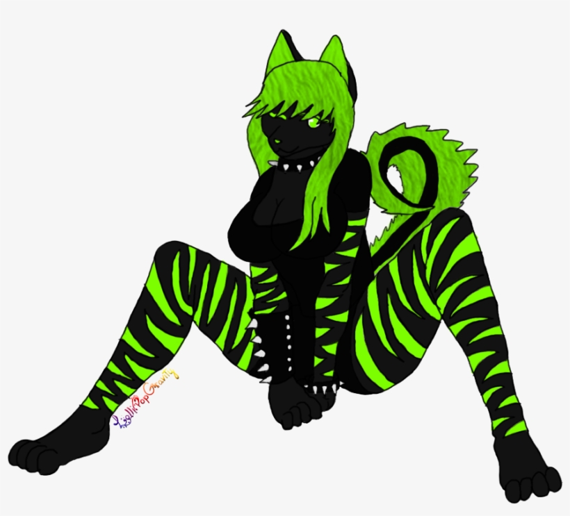 Image Freeuse Library Collection Of Free Furry Wolf - Lime Green Furry Art, transparent png download