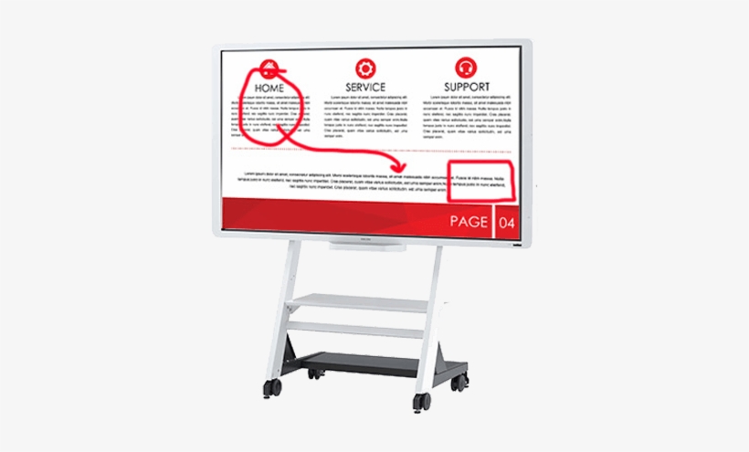 D7500 Interactive Flat Panel - Whiteboard, transparent png download