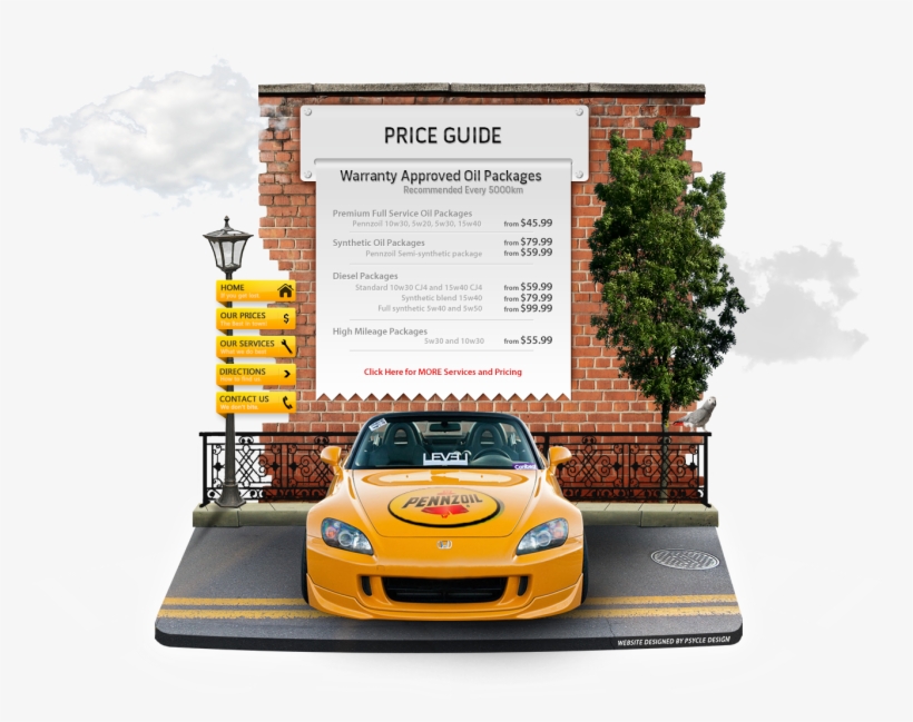 Pennzoil 10 Minute Oil Change - Oil Change Center Design, transparent png download