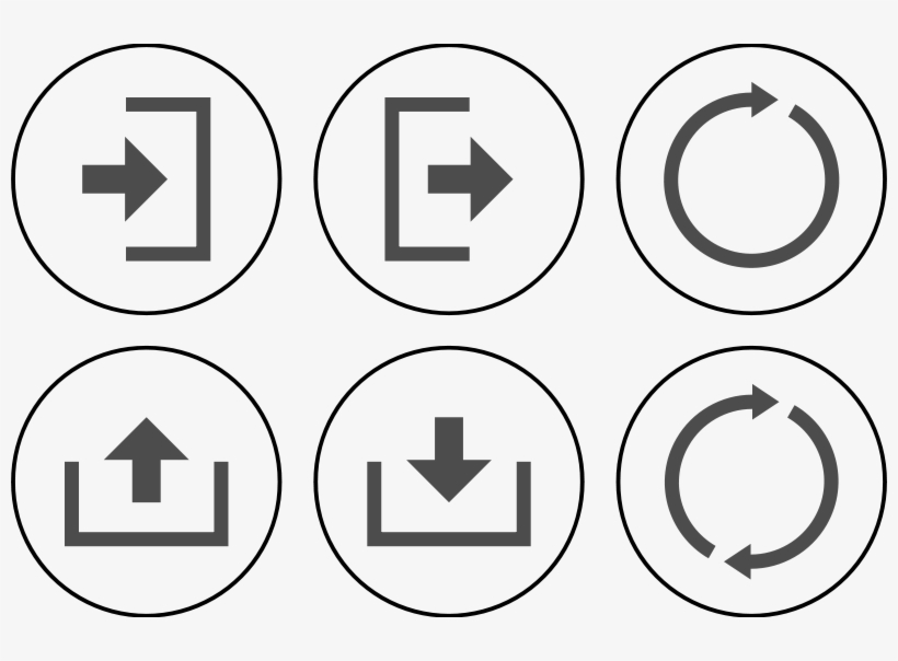 Exit Free Icon Set Actions - Sign Out Icon Material Design, transparent png download