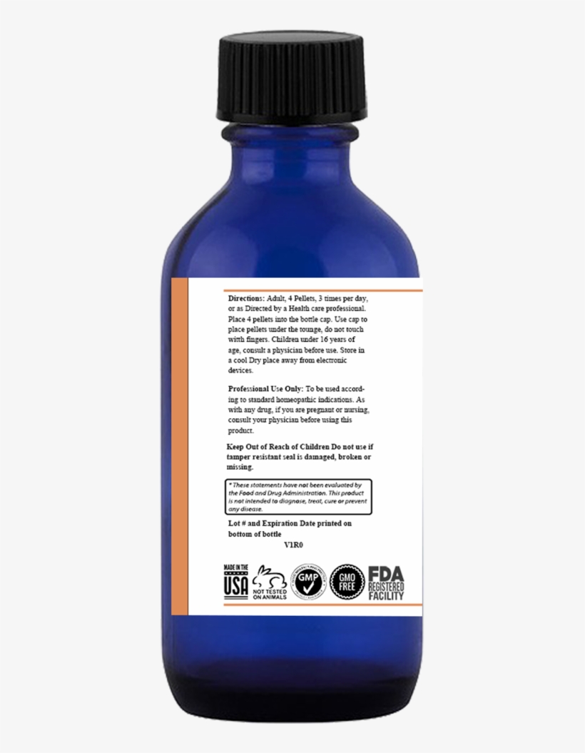 Ultra Diet Pellets - Glass Bottle, transparent png download