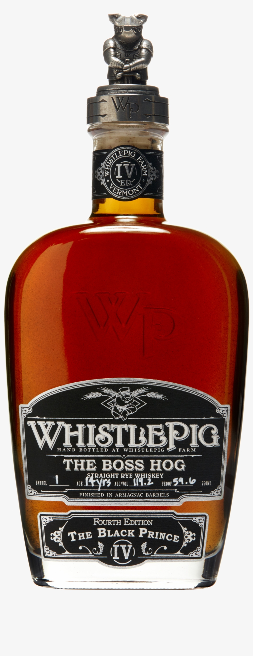 Bhiv Transparent Bottle Shot [image] - Whistlepig Rye Whiskey 13 Year The Boss Hog, transparent png download
