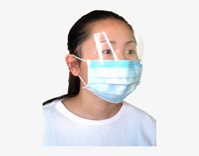 Face Mask With Shield Anti Fog Box Of 25 145 - Facemask With Shield, transparent png download