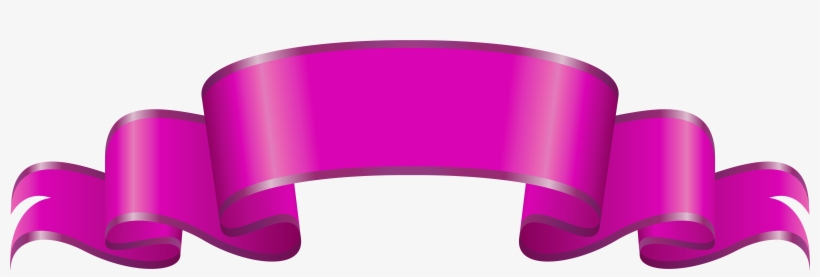 Banner Pink Decorative Png Clip Art Image - Transparent Pink Banner Png, transparent png download