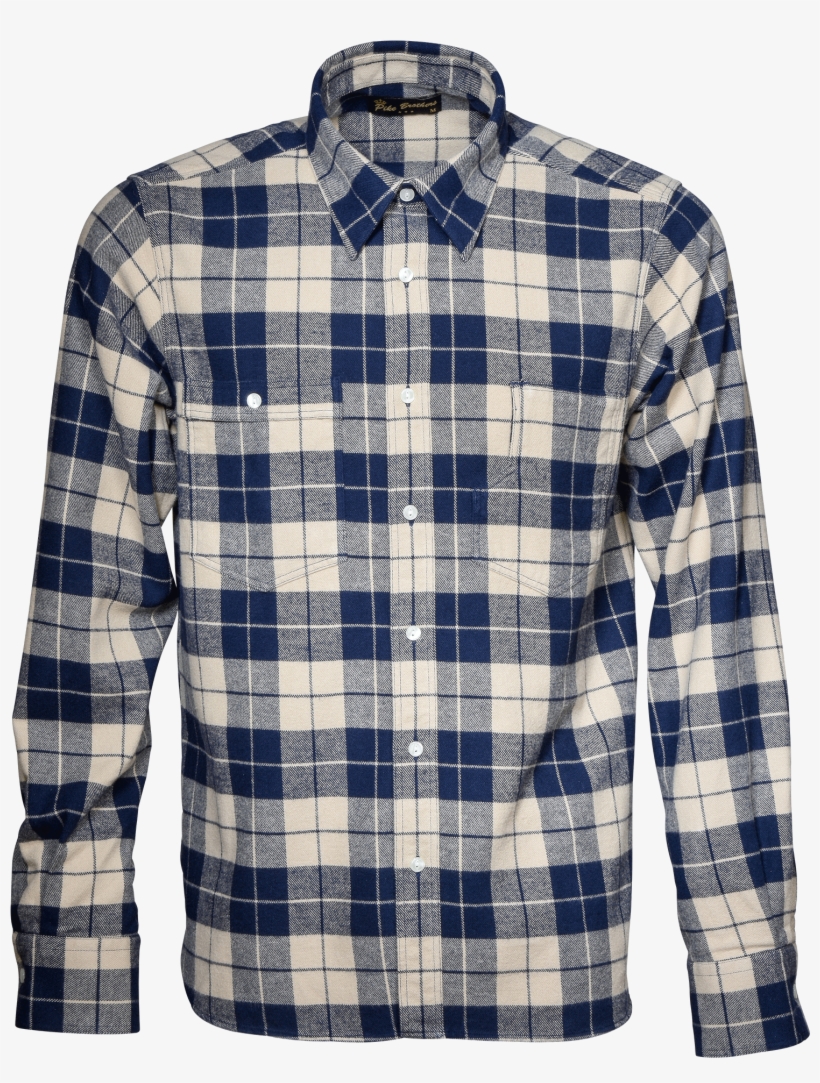 Pike Brother 1937 Roamer Shirt Blue Flannel - Men's Yellow Black Flannel Shirt, transparent png download