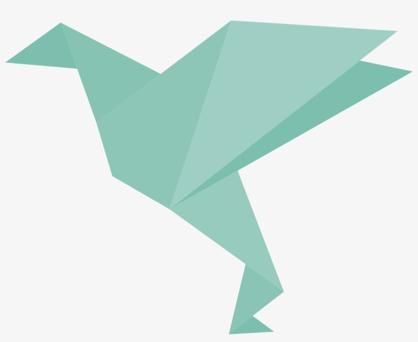 Photoshop Kücük Bir Yardim - Crane Origami Logo Vector, transparent png download