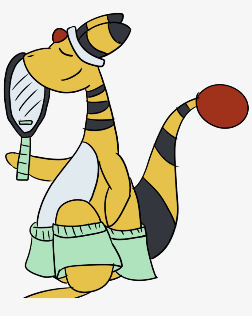 Why Did I Think Drawing Ampharos In Tennis Shorts Was - Cartoon, transparent png download