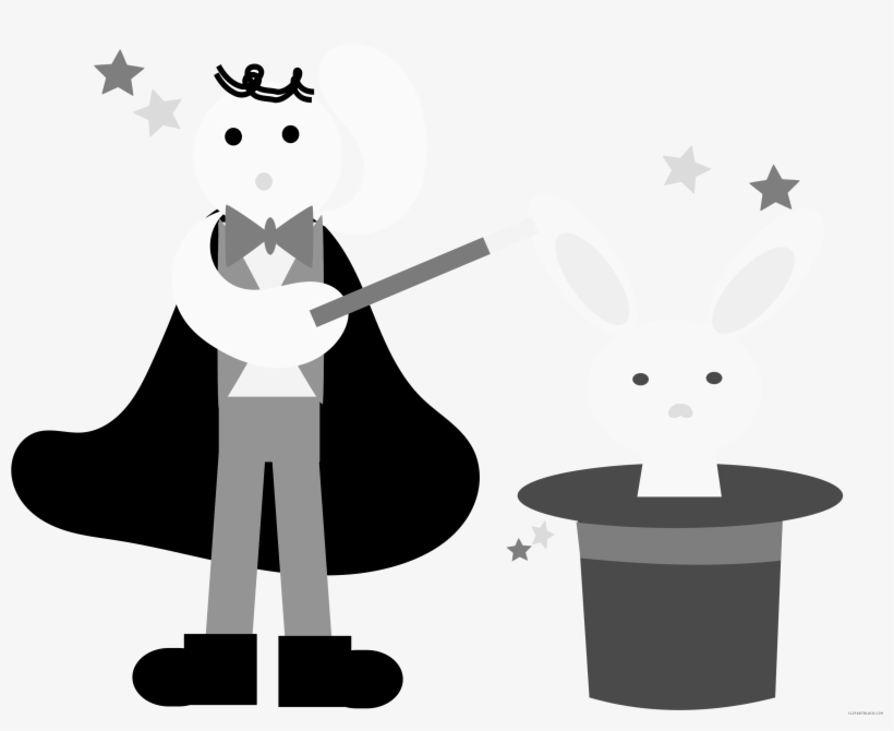 Magician With A Rabbit Clipart - Conejos De Magos Png, transparent png download