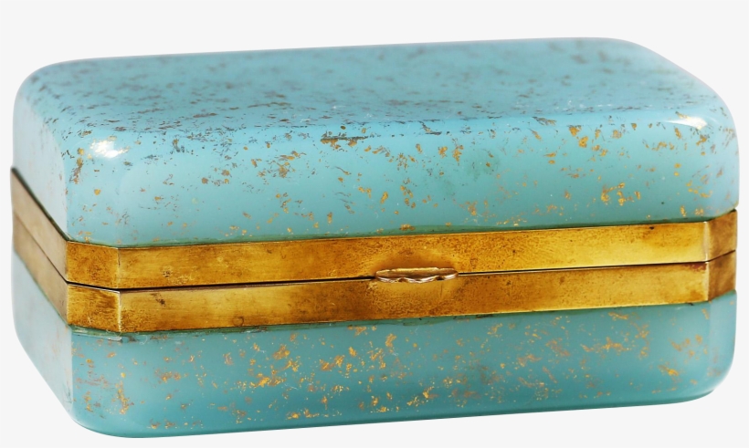 Vintage Italy Murano Ferro Blue Glass With Gold Aventurine - Coin Purse, transparent png download