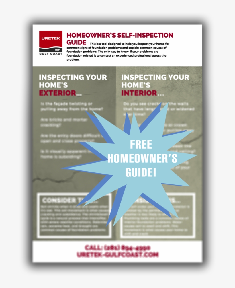 Download Our Free Homeowner Inspection Guide - Graphic Design, transparent png download