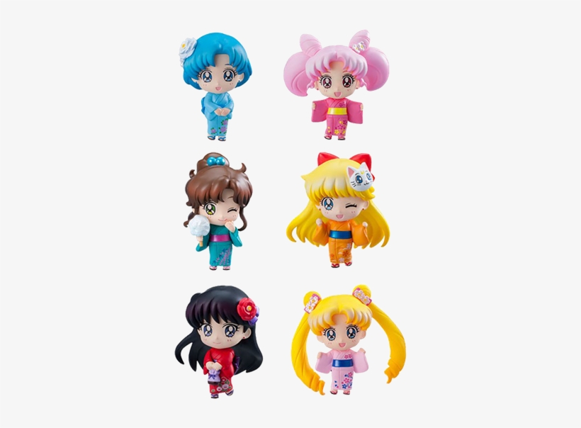 Festival Petite Chara Figures Set Of - Sailor Moon Petit Chara Kimono, transparent png download