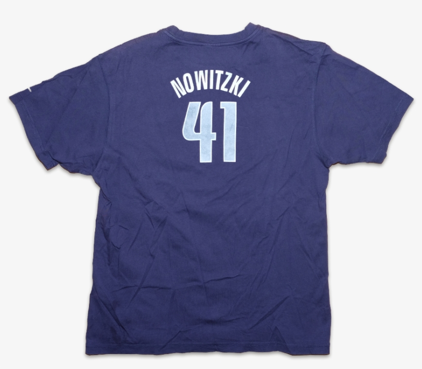 Champion Dirk Nowitzki T-shirt Xlarge - Dallas Mavericks Jersey, transparent png download