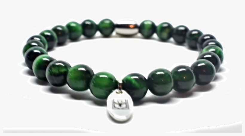 Liko Bracelet 6mm Green Tiger Eyes - Moss Agate Bracelet, transparent png download