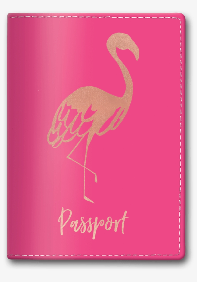 Pink Flamingo Passport Cover - Flamingo, transparent png download