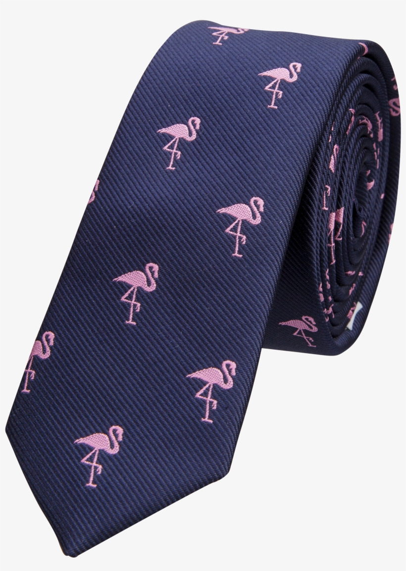 Navy/pink Flamingo 5cm Tie - Yd Flamingo Tie, transparent png download