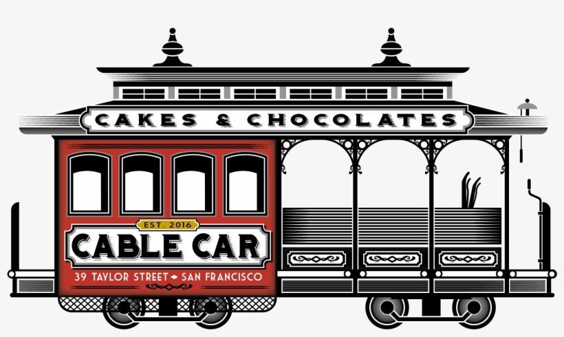 Cable Car Cakes And Chocolates - San Francisco Cable Car Clip Art, transparent png download