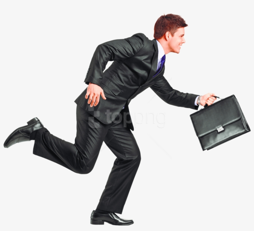 Free Png Download Running Man Png Images Background - Running Businessman Png, transparent png download
