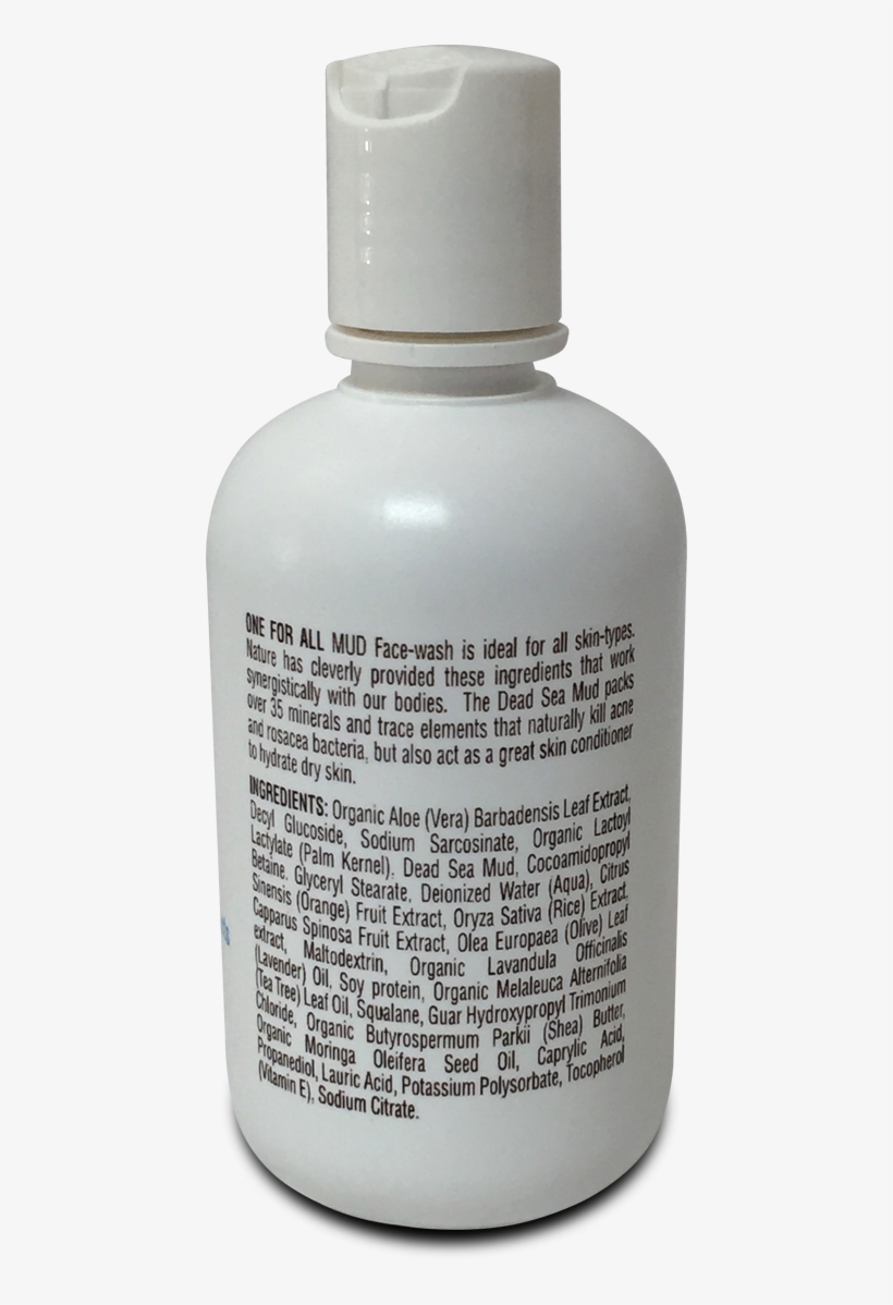 Mud Face Mineral Cleanser - Plastic Bottle, transparent png download