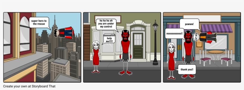 Super Hero To The Rescue﻿ Ha Ha Ha Ah You Are Unde - Storyboard, transparent png download