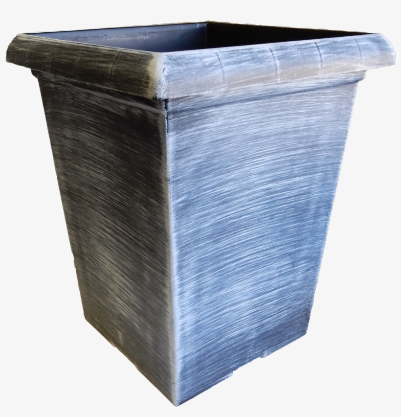 00 Square Planter Black White Wash 24/case - Flowerpot, transparent png download