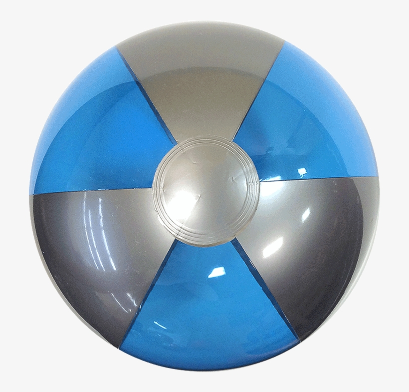 16-inch Translucent Blue & Silver Beach Balls - Circle, transparent png download