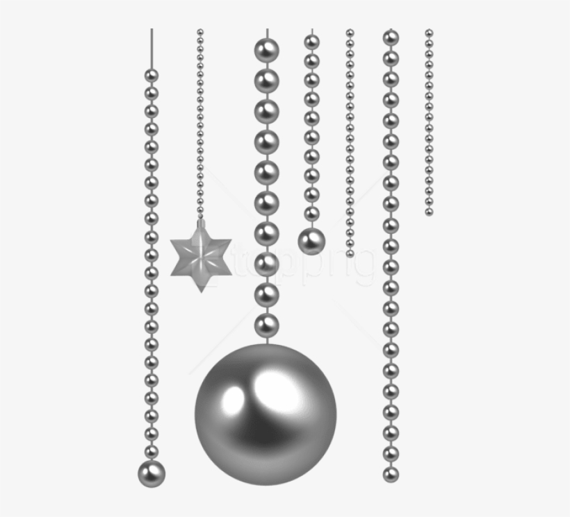 Free Png Christmas Silver Beads Png - Beads Png, transparent png download