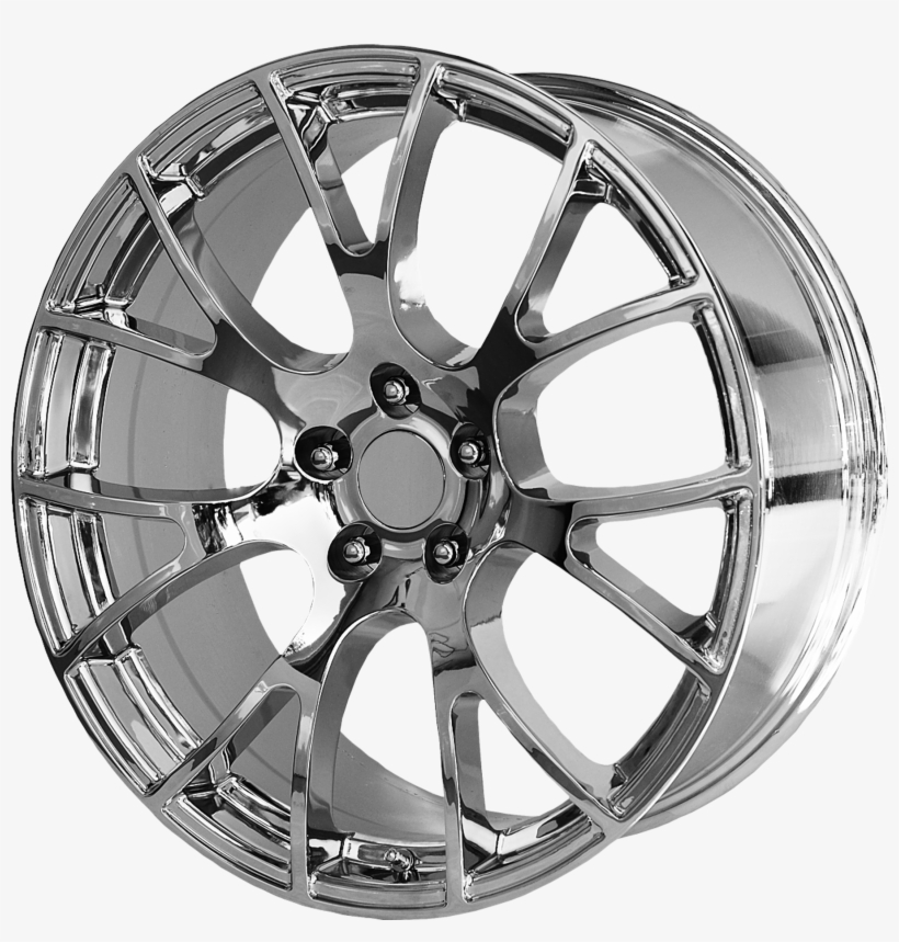 Details About Dodge Challenger Srt Hellcat Style Wheel - Hubcap, transparent png download
