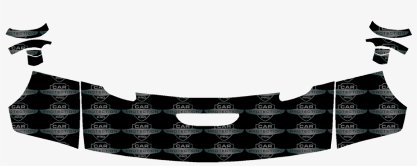 2015-2018 Dodge Challenger Srt Hellcat 3m Clear Bra - Grille, transparent png download