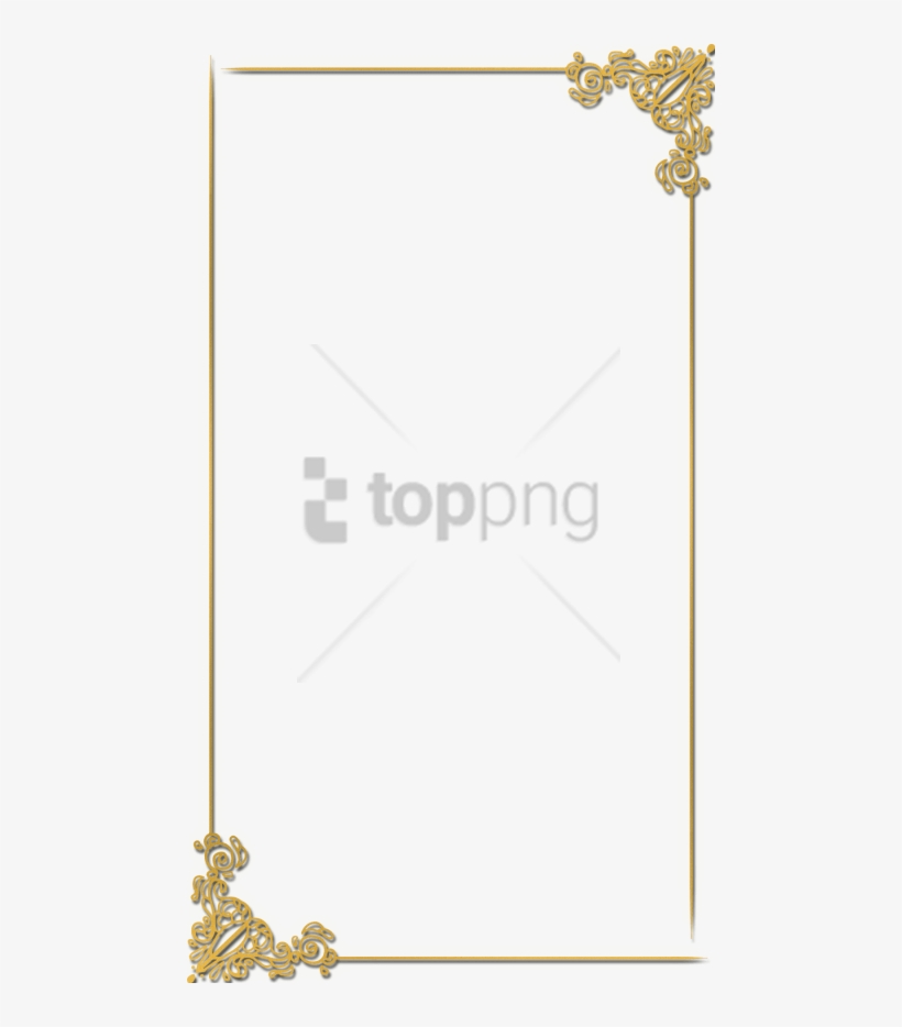 Free Png Gold Wedding Frames Png Png Image With Transparent - Illustration, transparent png download