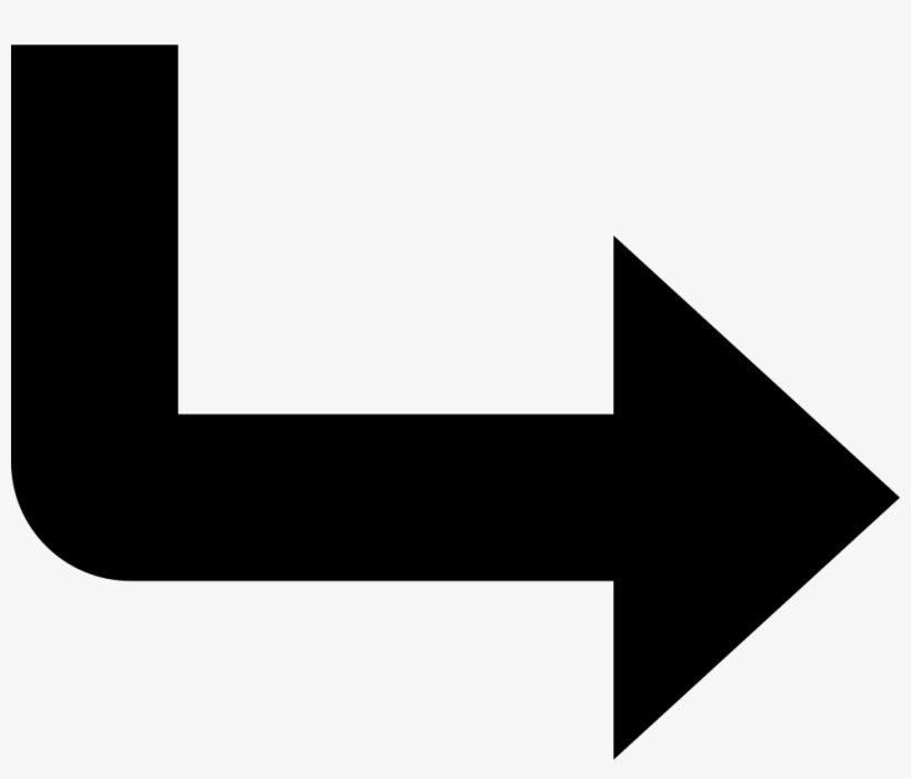 Png File Svg - Arrow Down And To The Right, transparent png download