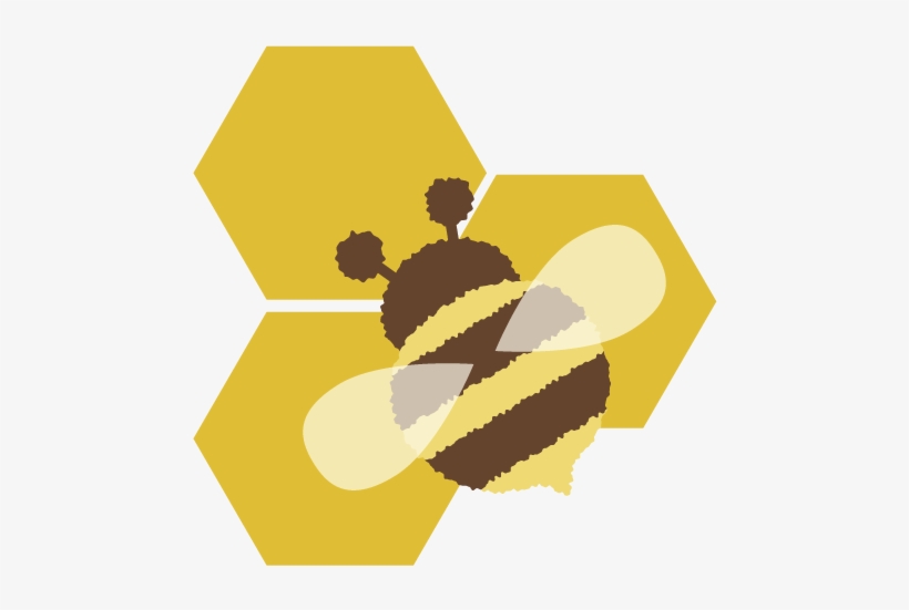 Placing The Bee On The Honey Cells - Adobe Illustrator, transparent png download