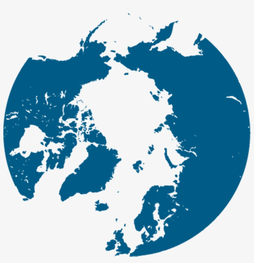 Map Fulbright Arctic Symposium Test2 - North Pole Map Vector, transparent png download