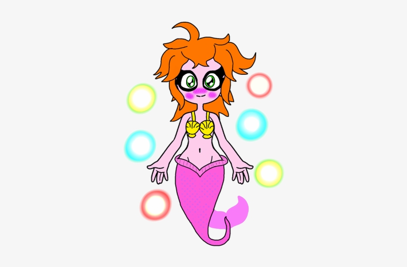 @doodlechake Hope You Wuv This Cute Mermaid Gal - Cartoon, transparent png download