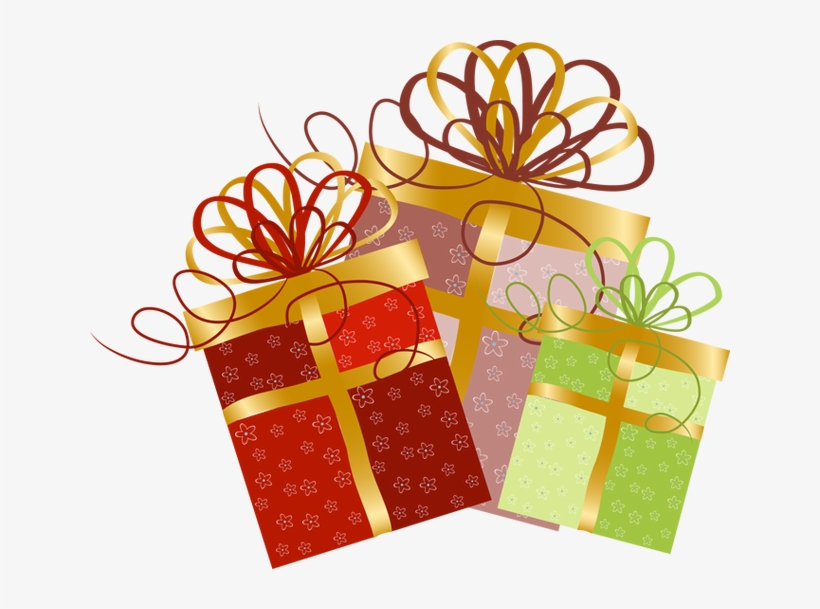 Christmas Gifts Clip Art - Золото Подарки Пнг, transparent png download
