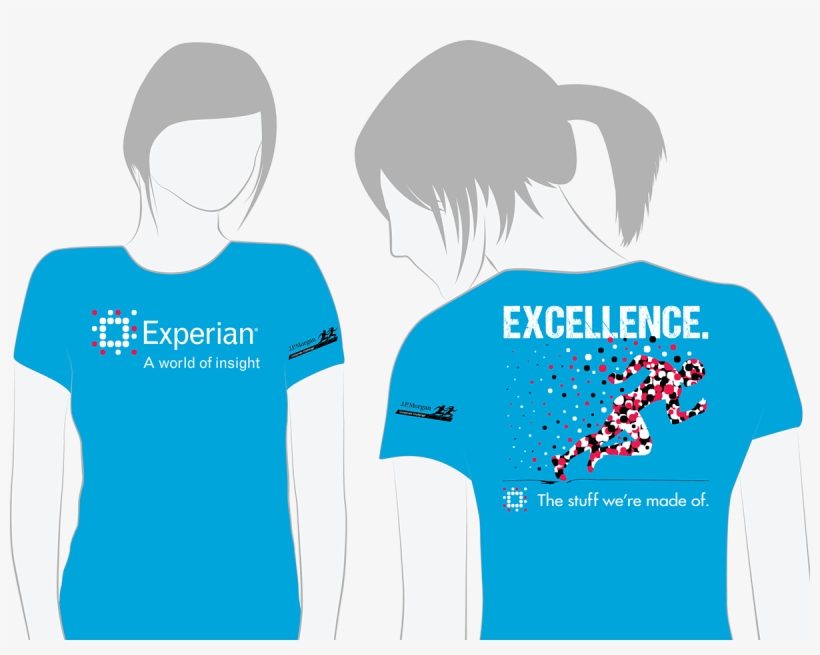 Logo Symbol The Runner Is Literally Made Of The Unique - Jp Morgan Corporate Challenge Shirt, transparent png download